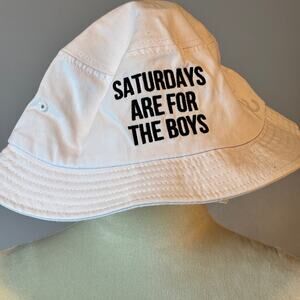 Football Bucket Hat Barstool Sports 100% Cotton Saturdays Are For The Boys New